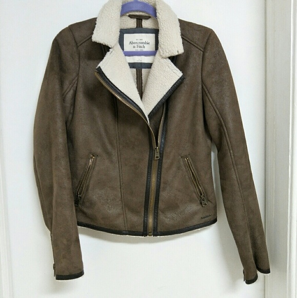 abercrombie suede jacket